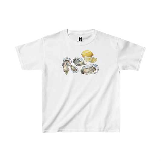 Oyster Baby Tee - y2k crop top with oyster illustration