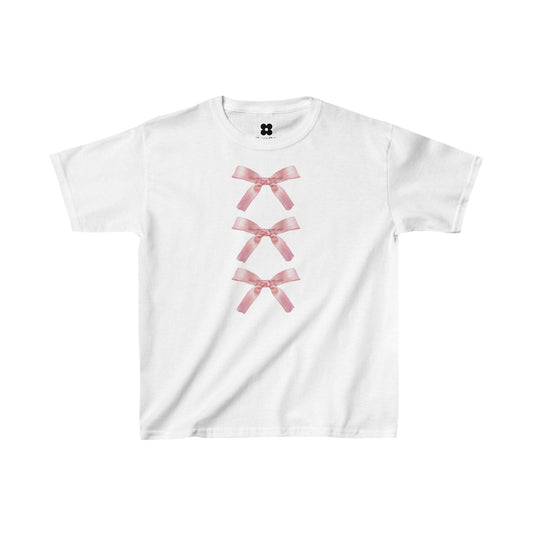 Pink Ribbon Bows Baby Tee - Kids clothes