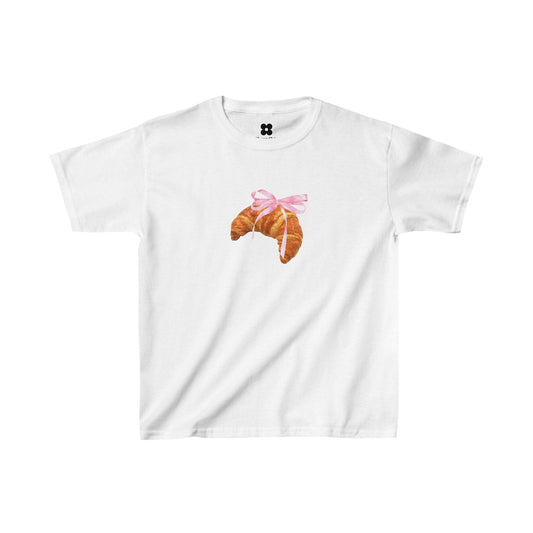 Coquette Croissant Baby Tee - Kids clothes