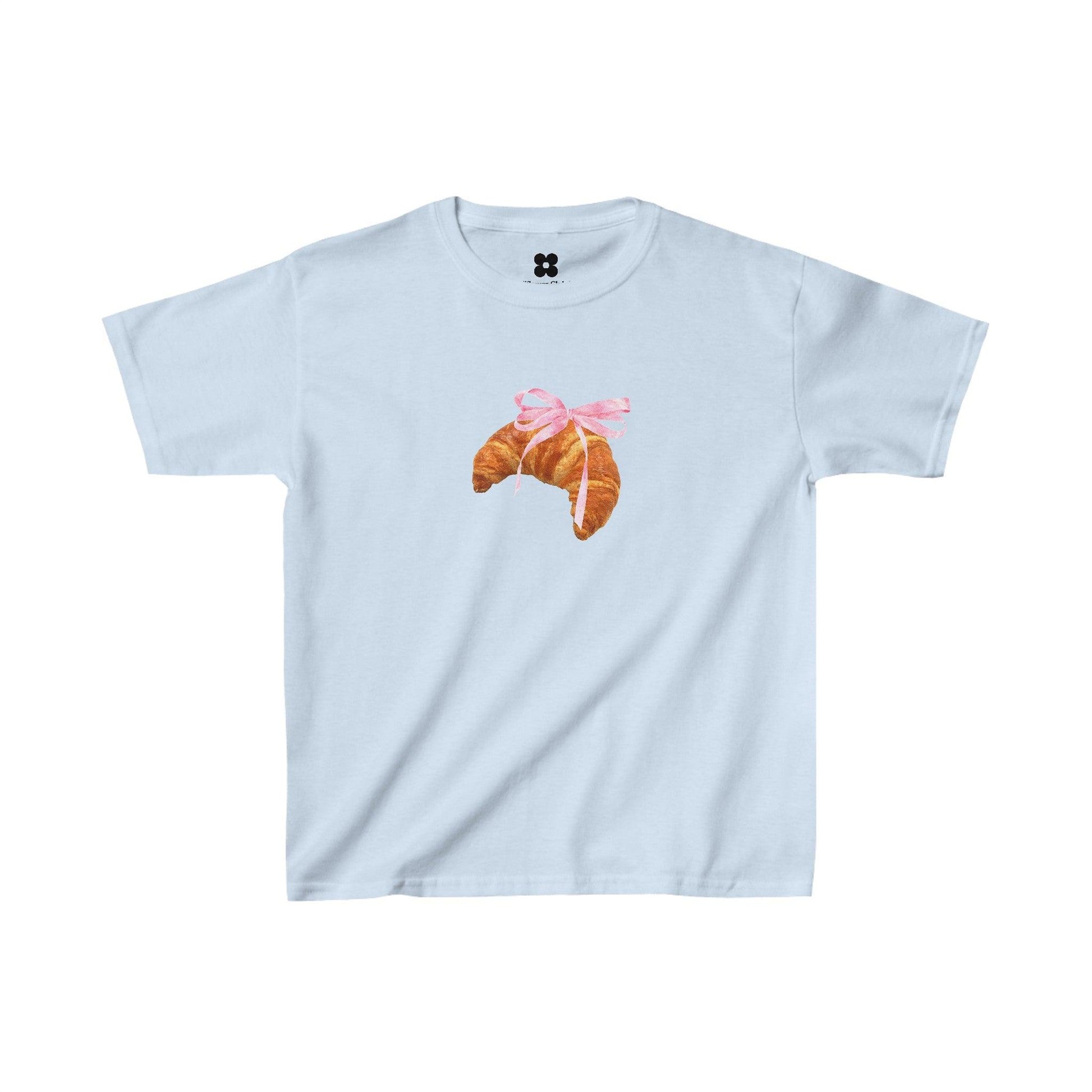 Coquette Croissant Baby Tee - Kids clothes