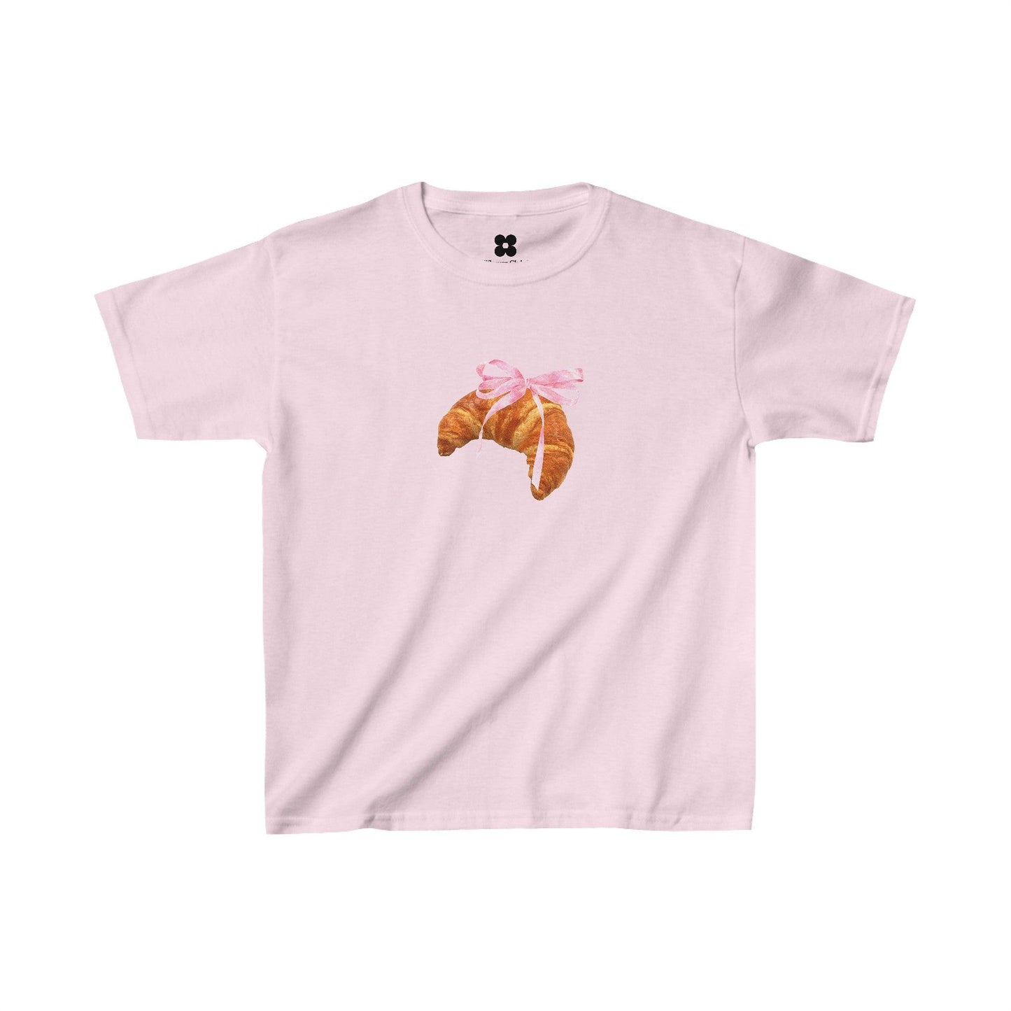 Coquette Croissant Baby Tee - Kids clothes