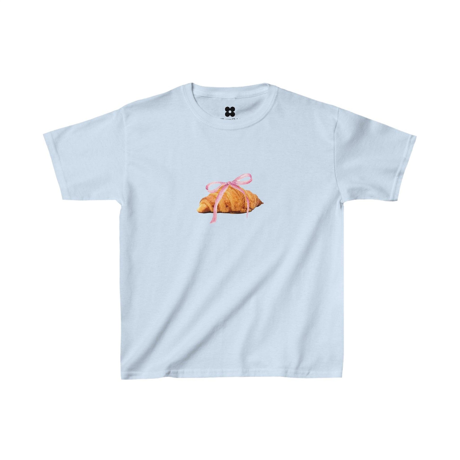 Coquette Croissant Baby Tee - Kids clothes