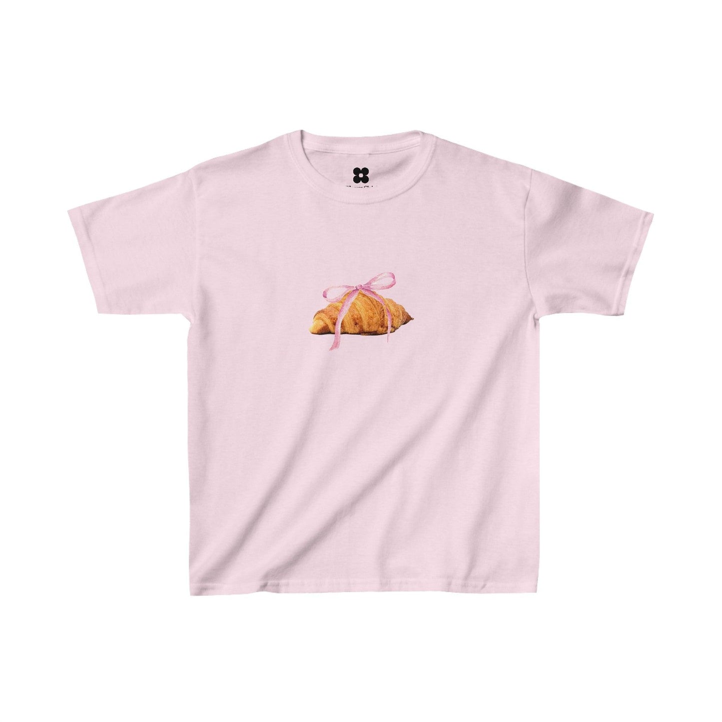 Coquette Croissant Baby Tee - Kids clothes