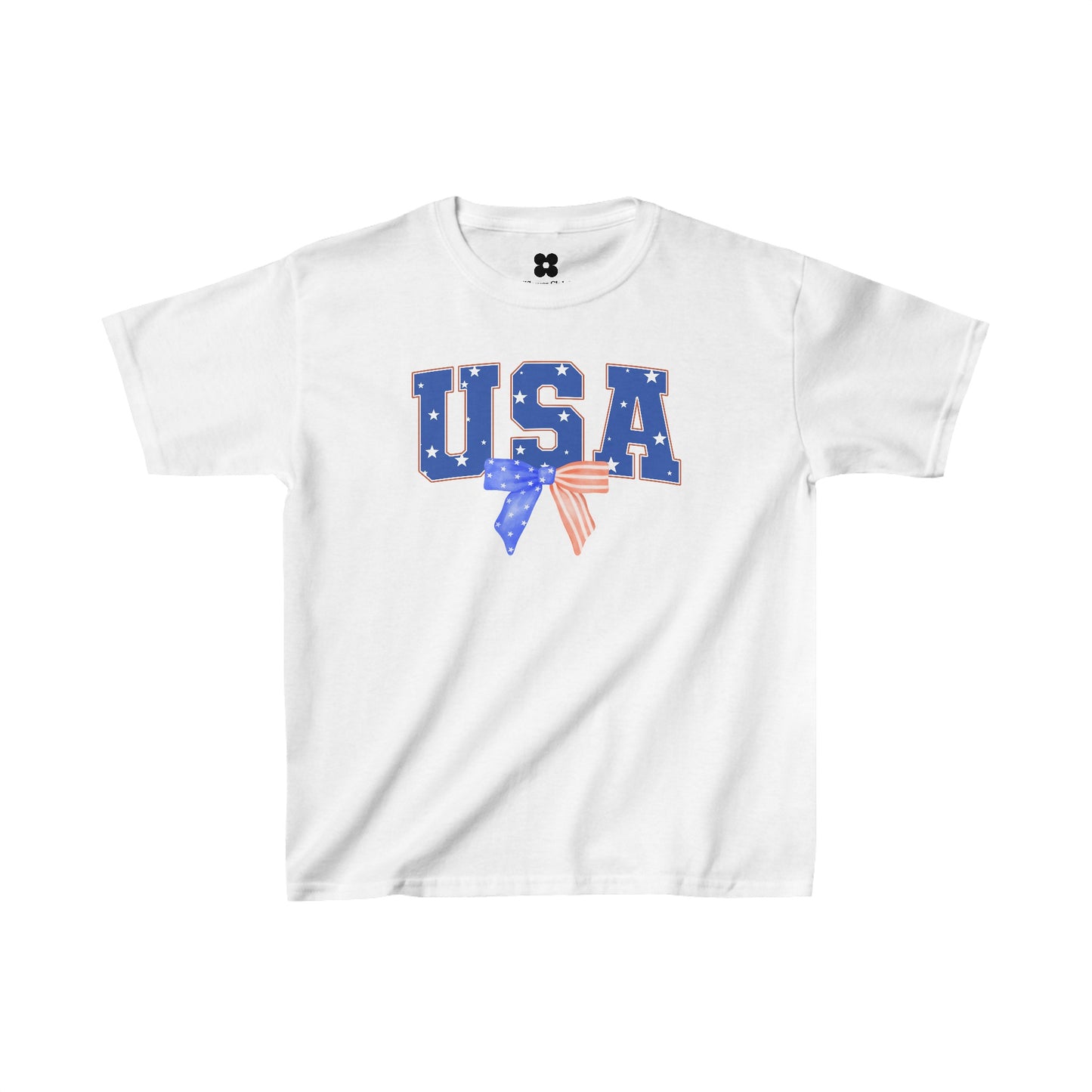 Coquette Bow USA Graphic Baby Tee