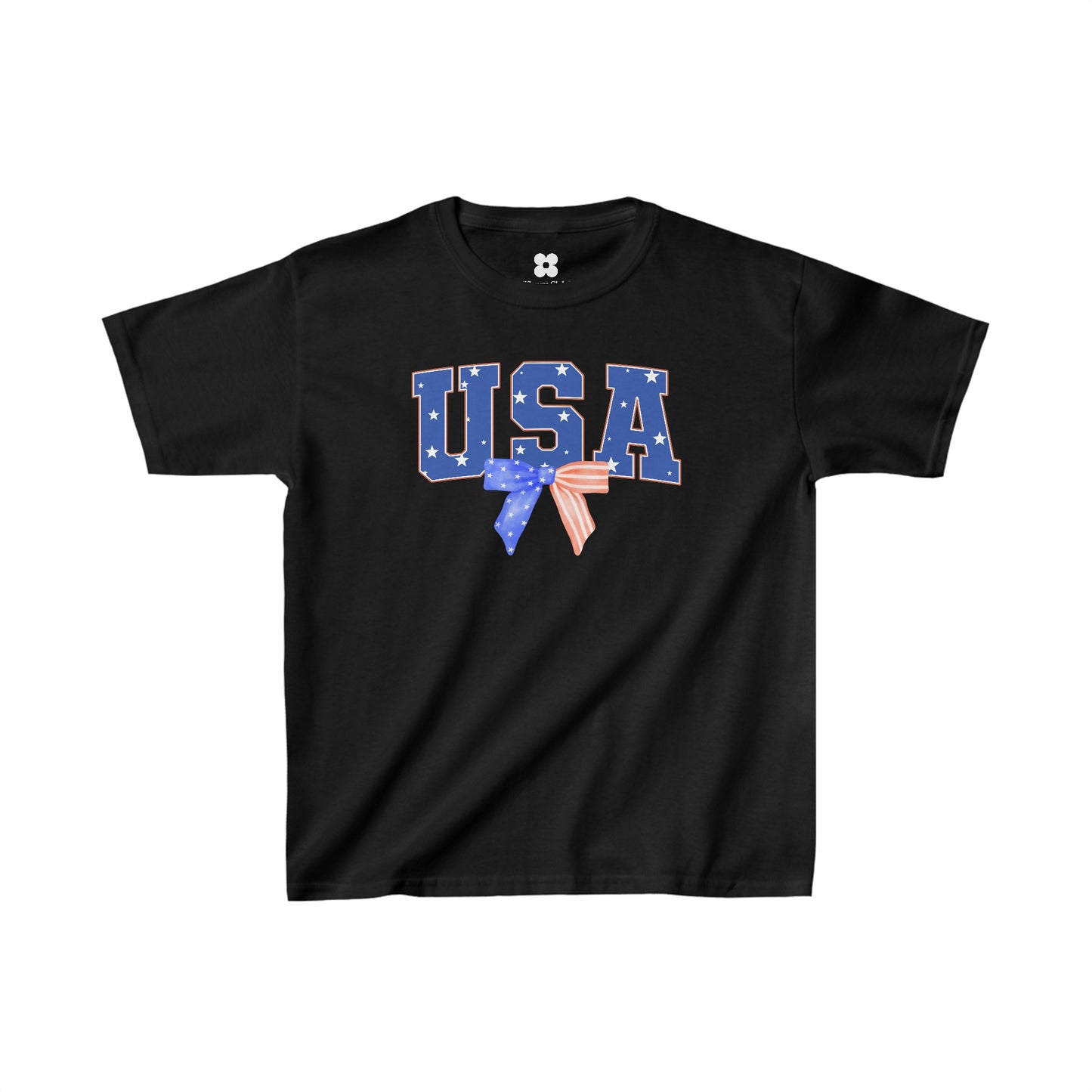 Coquette Bow USA Graphic Baby Tee